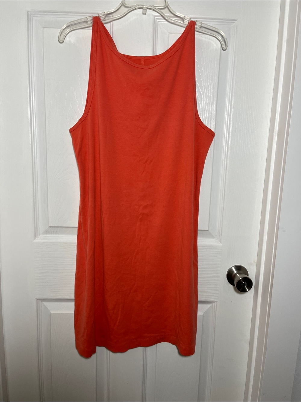 Chelsea & Theodore 100% Cotton Coral Sleeveless Shift Dress